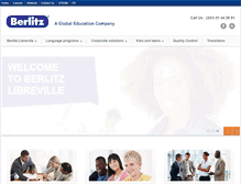 Tablet Screenshot of berlitz-libreville.com